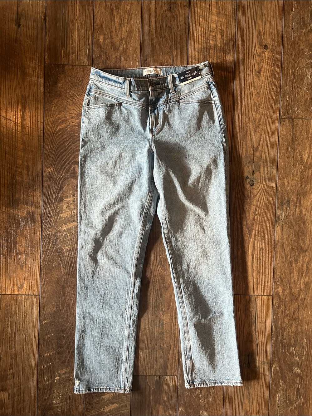 Abercrombie Light Blue 90s Straight Leg Jeans